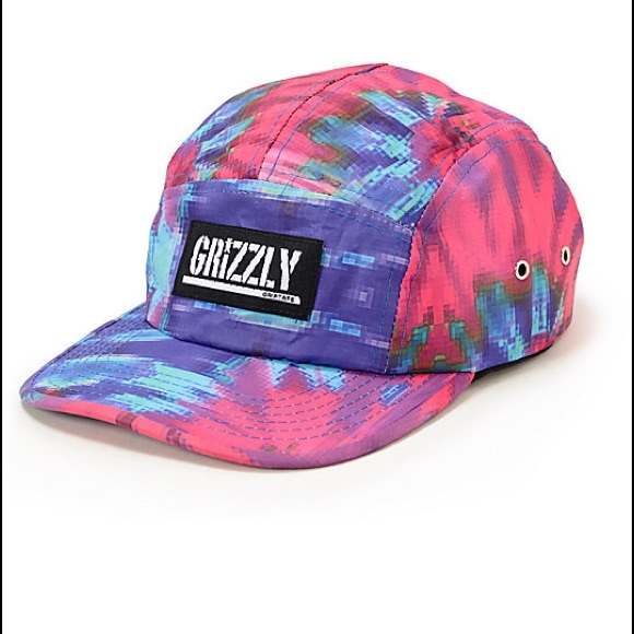 Grizzly Digi Tie Dye 5 Panel Hat 
